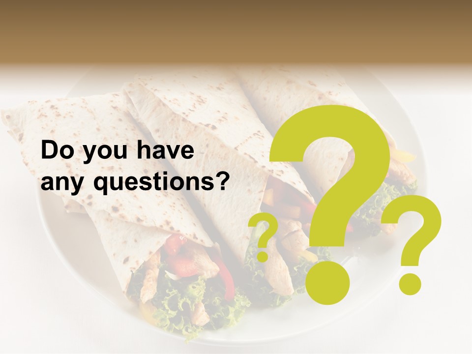 Salad Meat Kebob PowerPoint Template