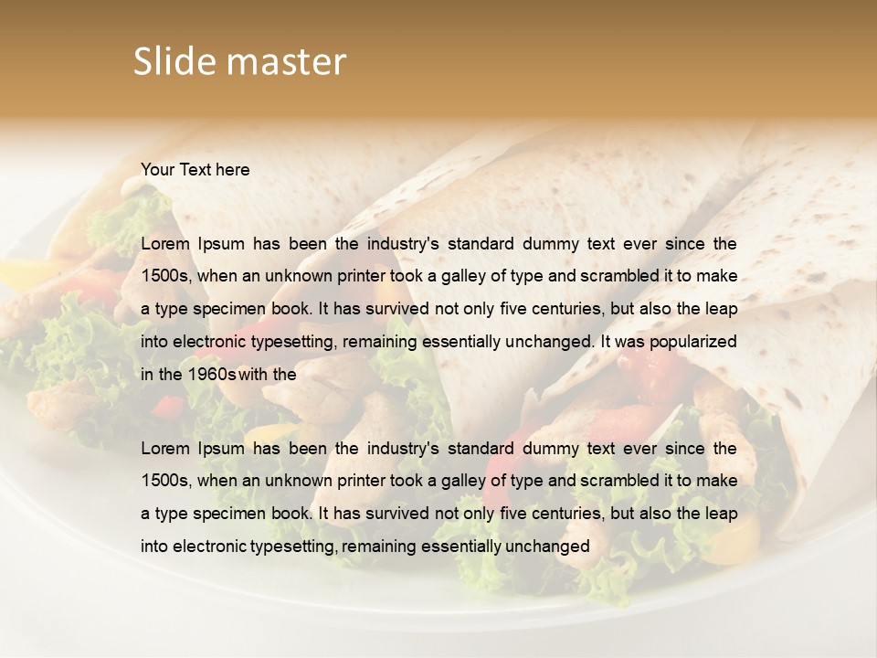 Eating Mexican Horizontal PowerPoint Template