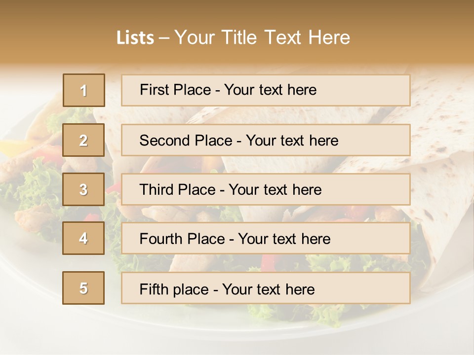 Eating Mexican Horizontal PowerPoint Template