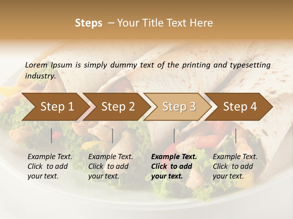 Eating Mexican Horizontal PowerPoint Template