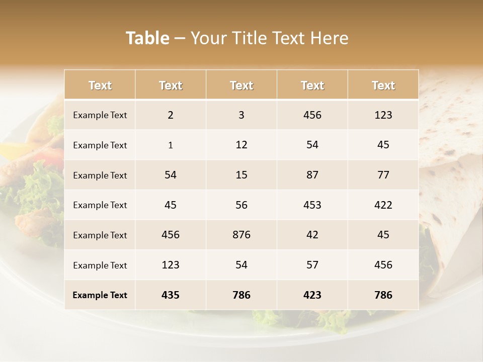 Eating Mexican Horizontal PowerPoint Template