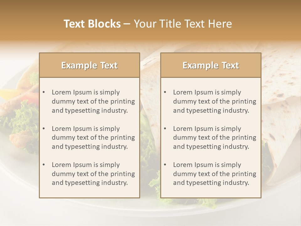Eating Mexican Horizontal PowerPoint Template