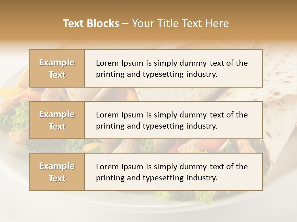 Eating Mexican Horizontal PowerPoint Template
