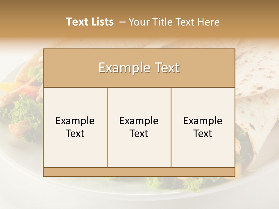 Eating Mexican Horizontal PowerPoint Template
