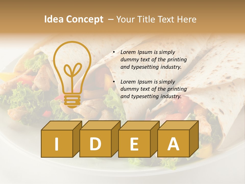 Eating Mexican Horizontal PowerPoint Template