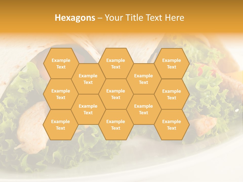 Horizontal Salad Cuisine PowerPoint Template