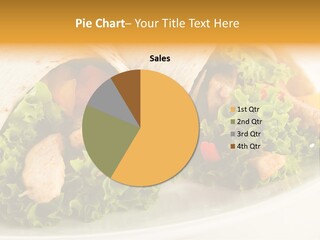 Horizontal Salad Cuisine PowerPoint Template