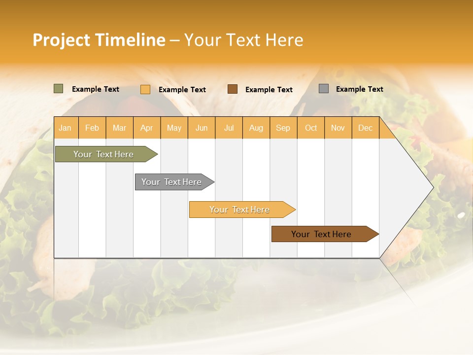 Horizontal Salad Cuisine PowerPoint Template