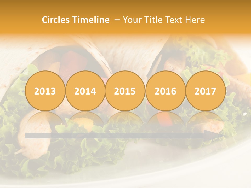Horizontal Salad Cuisine PowerPoint Template