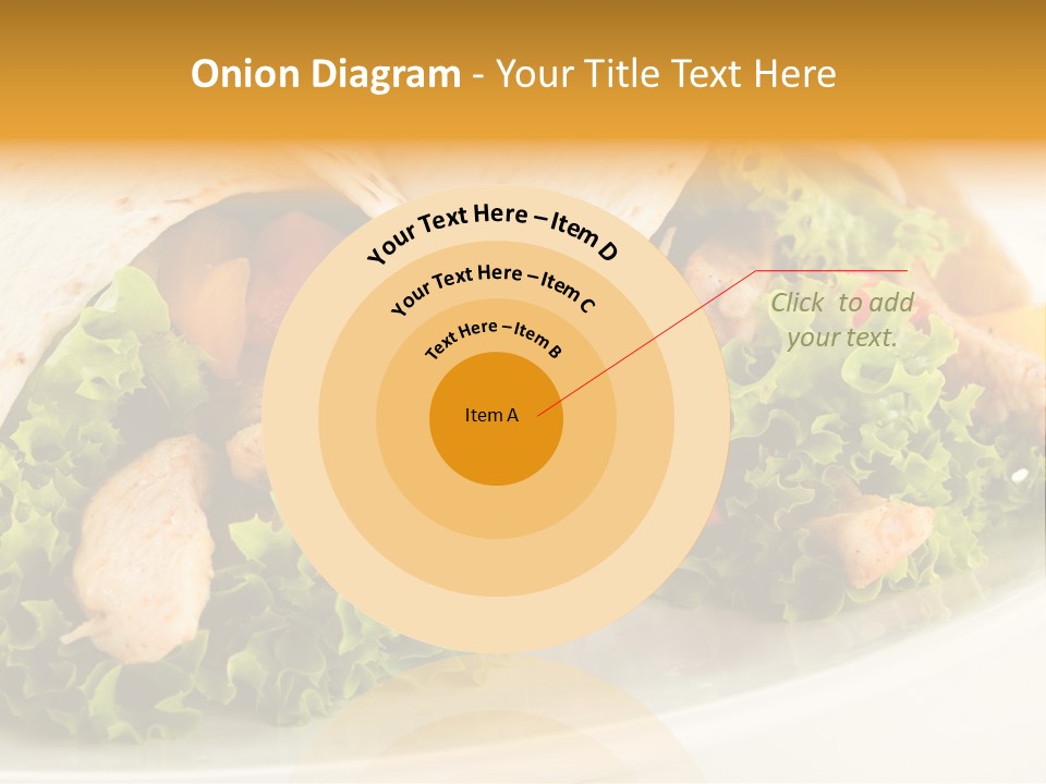 Horizontal Salad Cuisine PowerPoint Template