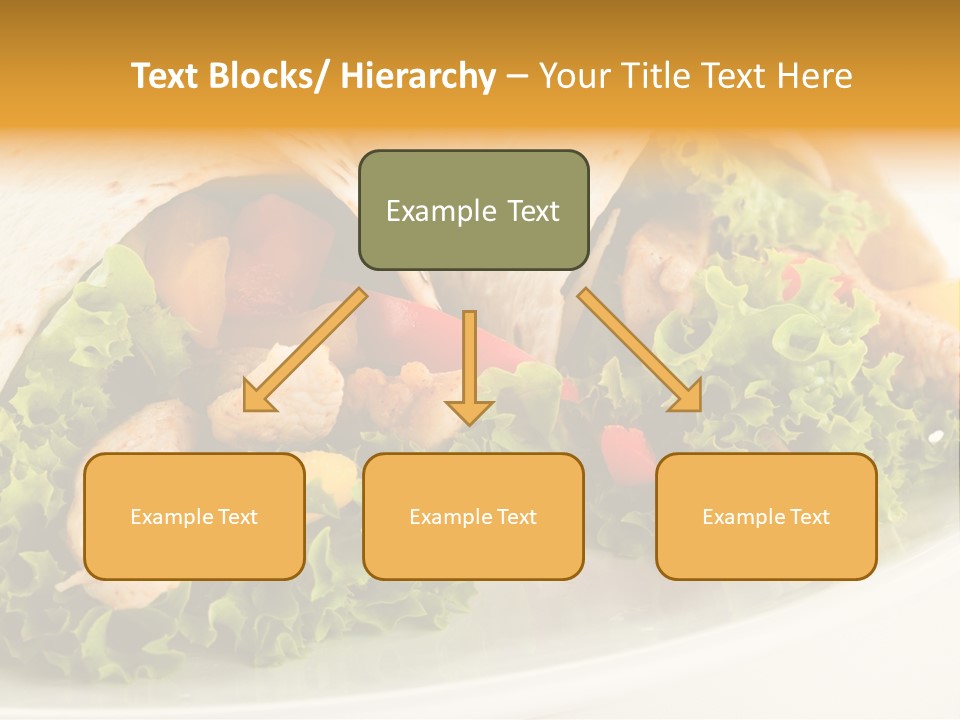 Horizontal Salad Cuisine PowerPoint Template