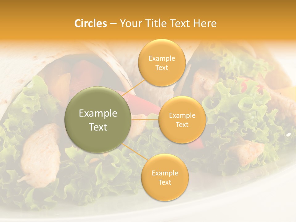 Horizontal Salad Cuisine PowerPoint Template