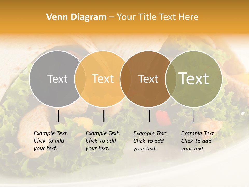 Horizontal Salad Cuisine PowerPoint Template