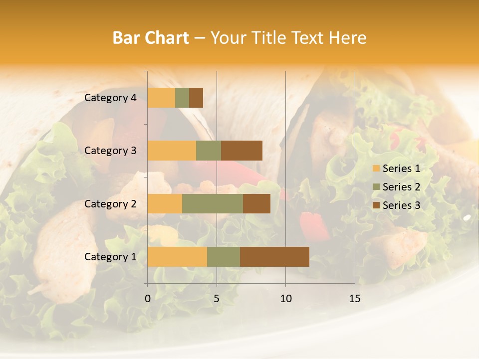 Horizontal Salad Cuisine PowerPoint Template