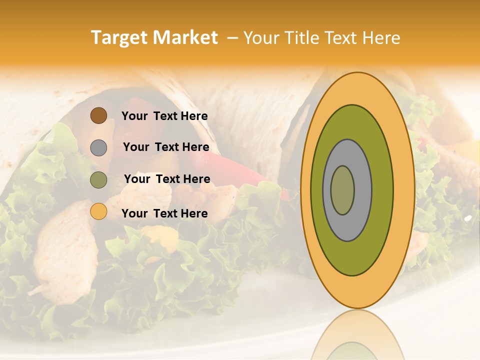 Horizontal Salad Cuisine PowerPoint Template