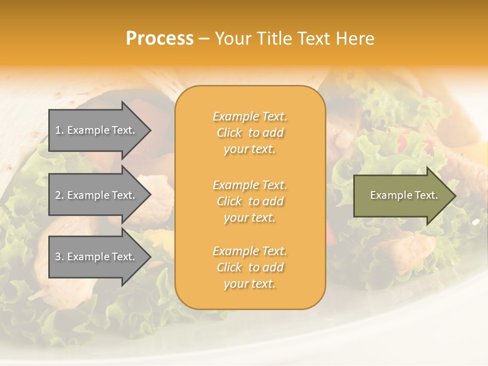 Horizontal Salad Cuisine PowerPoint Template