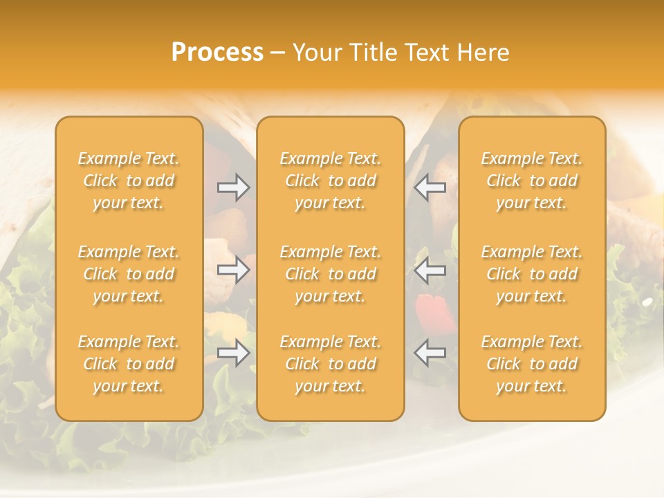 Horizontal Salad Cuisine PowerPoint Template