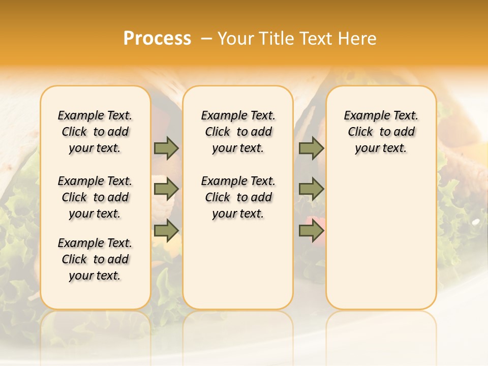 Horizontal Salad Cuisine PowerPoint Template
