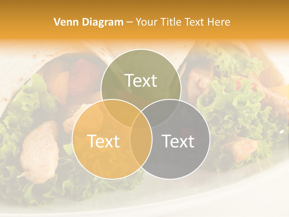 Horizontal Salad Cuisine PowerPoint Template