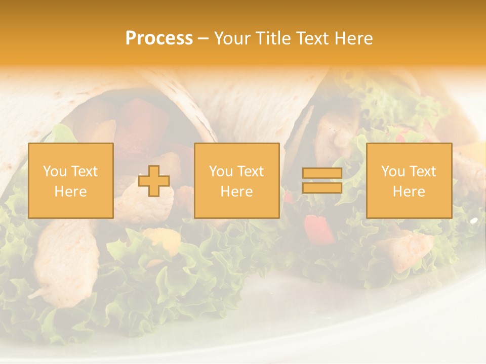 Horizontal Salad Cuisine PowerPoint Template