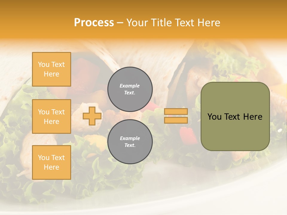 Horizontal Salad Cuisine PowerPoint Template