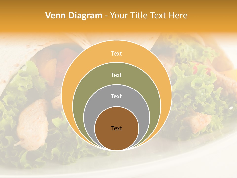 Horizontal Salad Cuisine PowerPoint Template