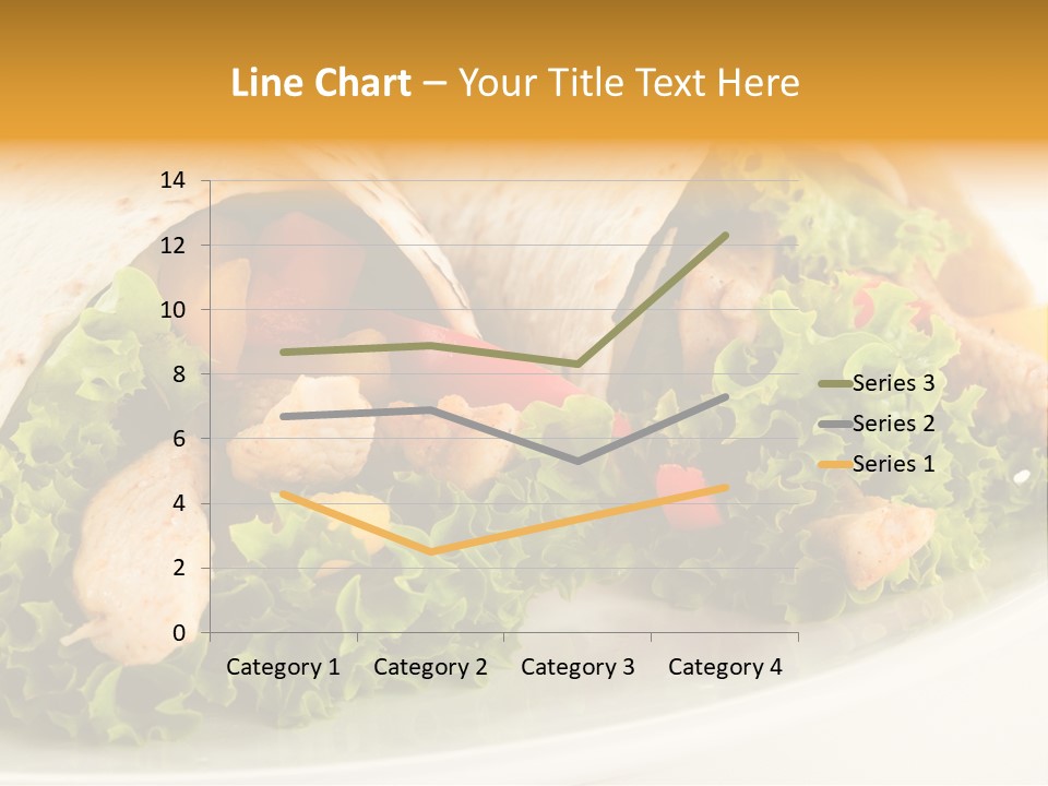 Horizontal Salad Cuisine PowerPoint Template