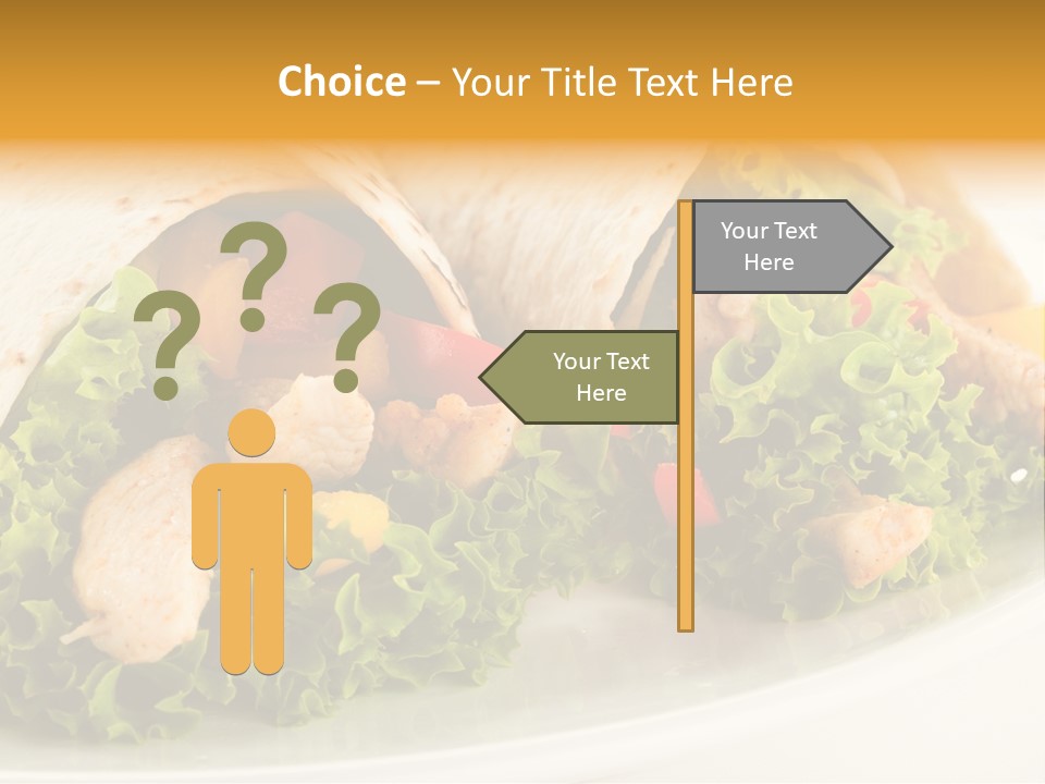 Horizontal Salad Cuisine PowerPoint Template