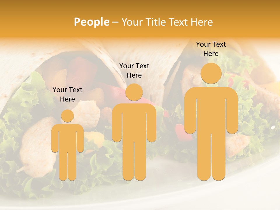 Horizontal Salad Cuisine PowerPoint Template