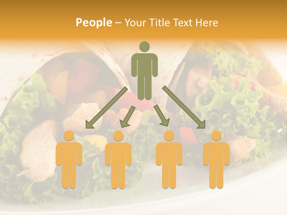 Horizontal Salad Cuisine PowerPoint Template