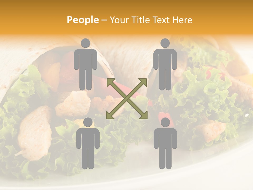 Horizontal Salad Cuisine PowerPoint Template