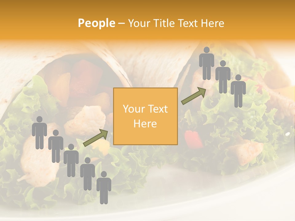 Horizontal Salad Cuisine PowerPoint Template