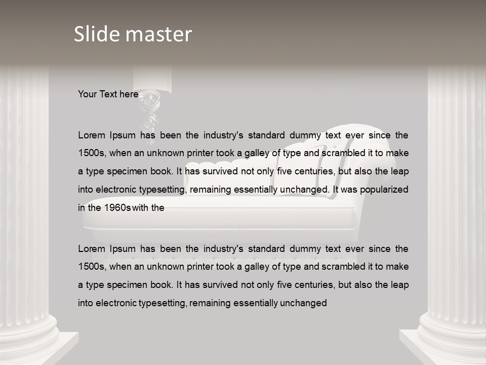 Rich Comfortable Pillar PowerPoint Template