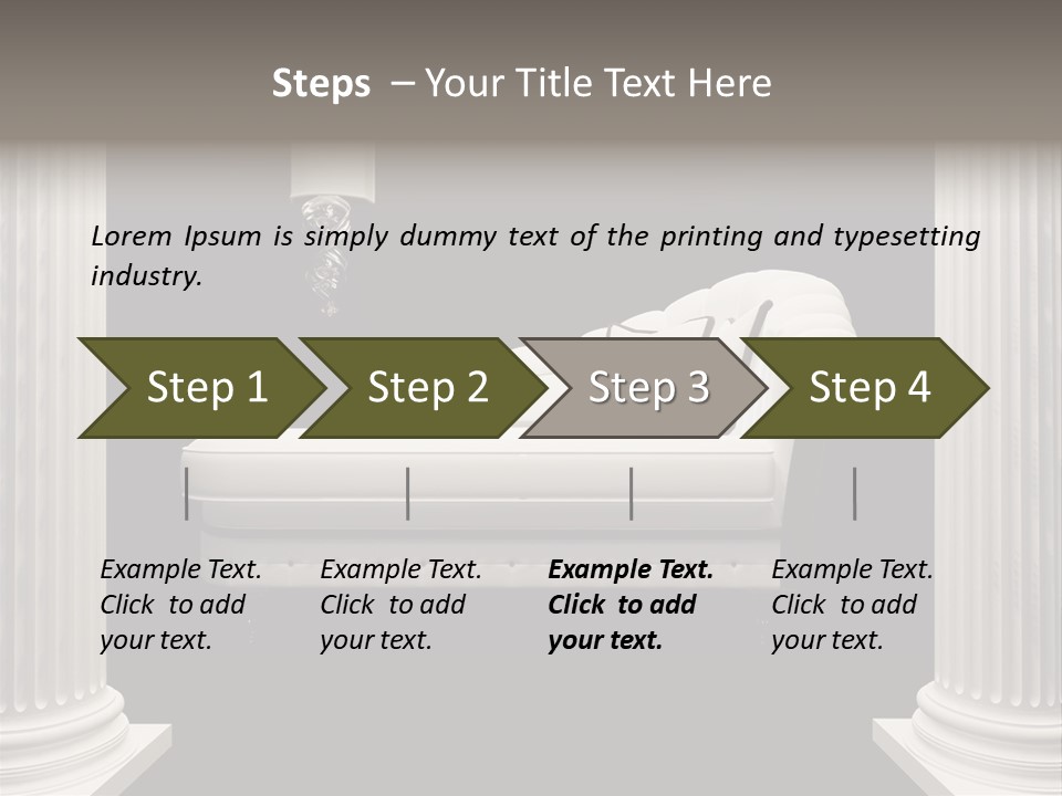 Rich Comfortable Pillar PowerPoint Template
