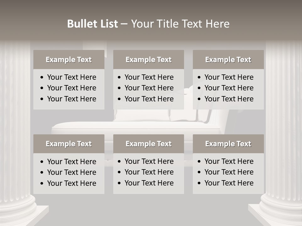 Rich Comfortable Pillar PowerPoint Template