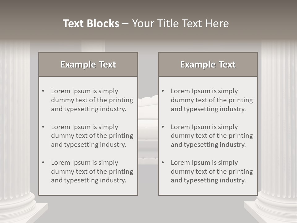 Rich Comfortable Pillar PowerPoint Template