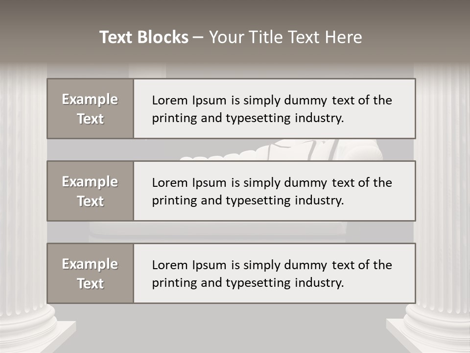 Rich Comfortable Pillar PowerPoint Template