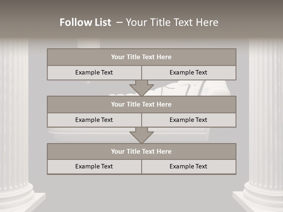 Rich Comfortable Pillar PowerPoint Template