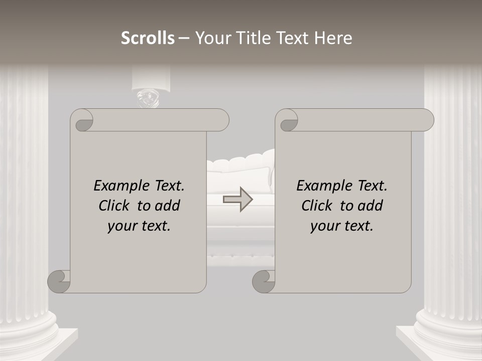 Rich Comfortable Pillar PowerPoint Template