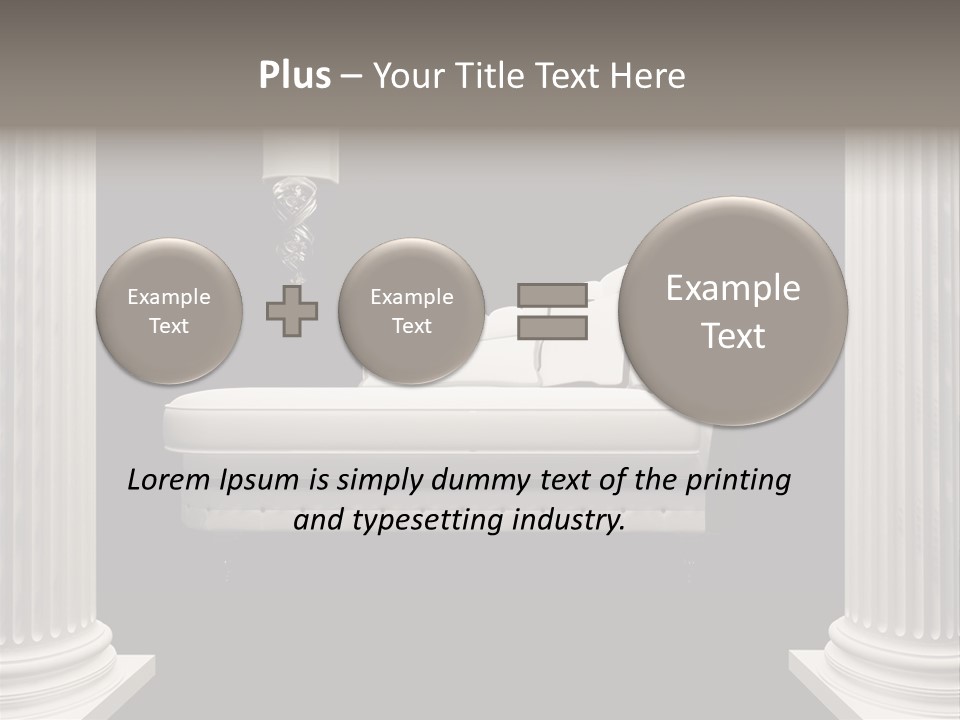 Rich Comfortable Pillar PowerPoint Template