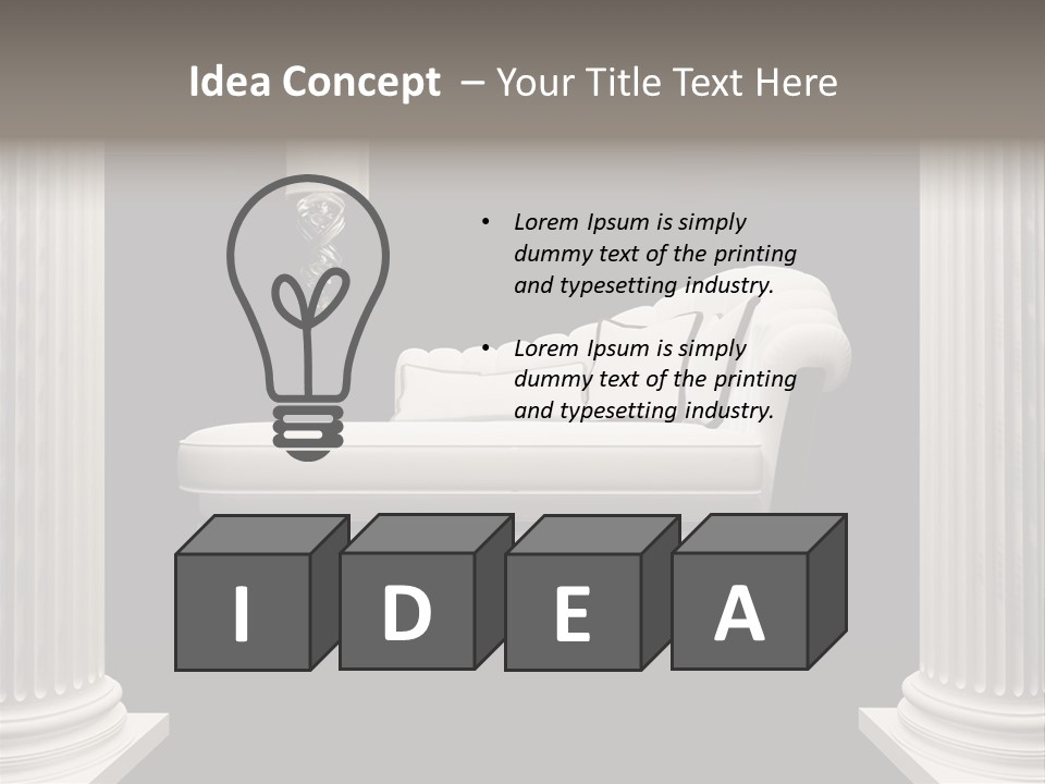 Rich Comfortable Pillar PowerPoint Template