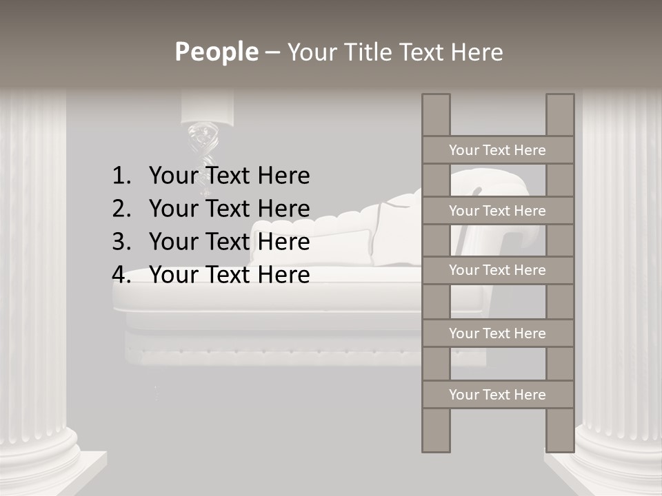 Rich Comfortable Pillar PowerPoint Template