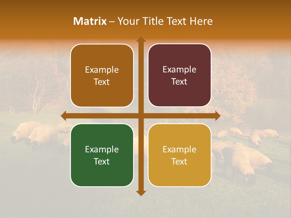 Tree Sheep Farm PowerPoint Template
