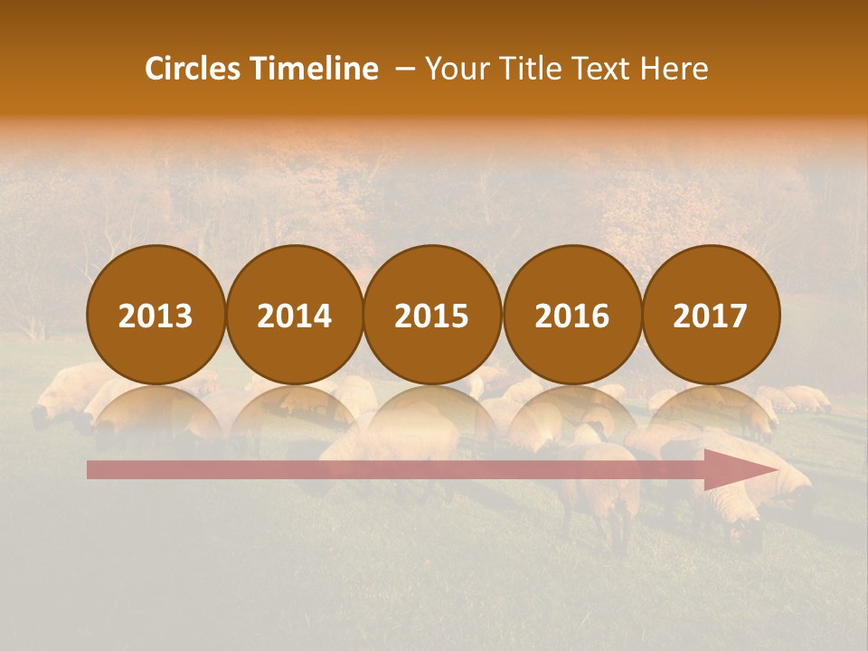 Tree Sheep Farm PowerPoint Template