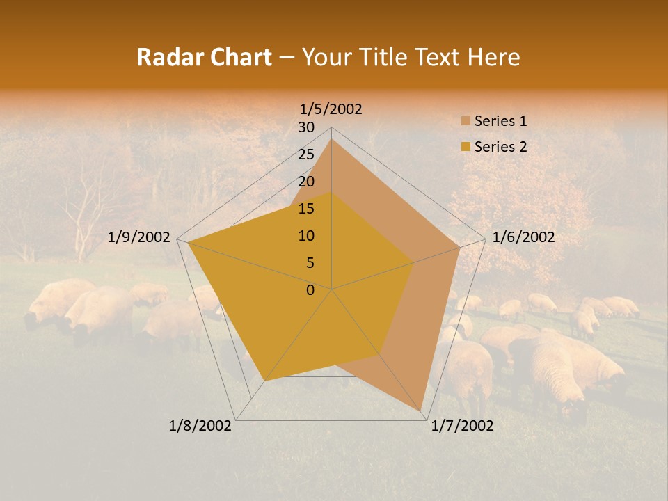 Tree Sheep Farm PowerPoint Template