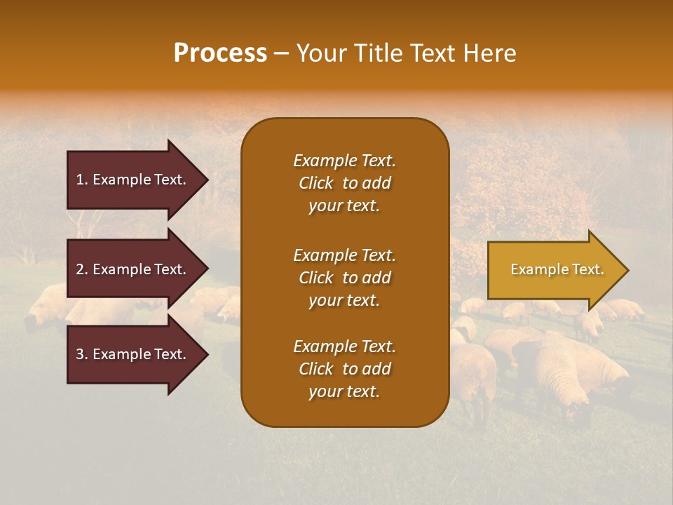 Tree Sheep Farm PowerPoint Template