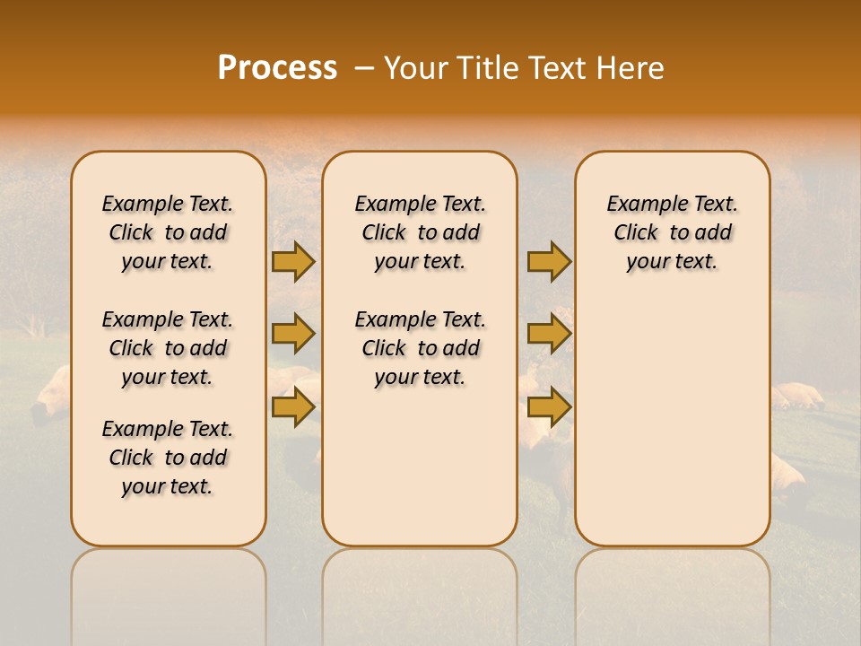 Tree Sheep Farm PowerPoint Template