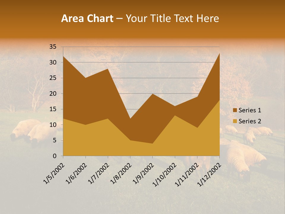 Tree Sheep Farm PowerPoint Template
