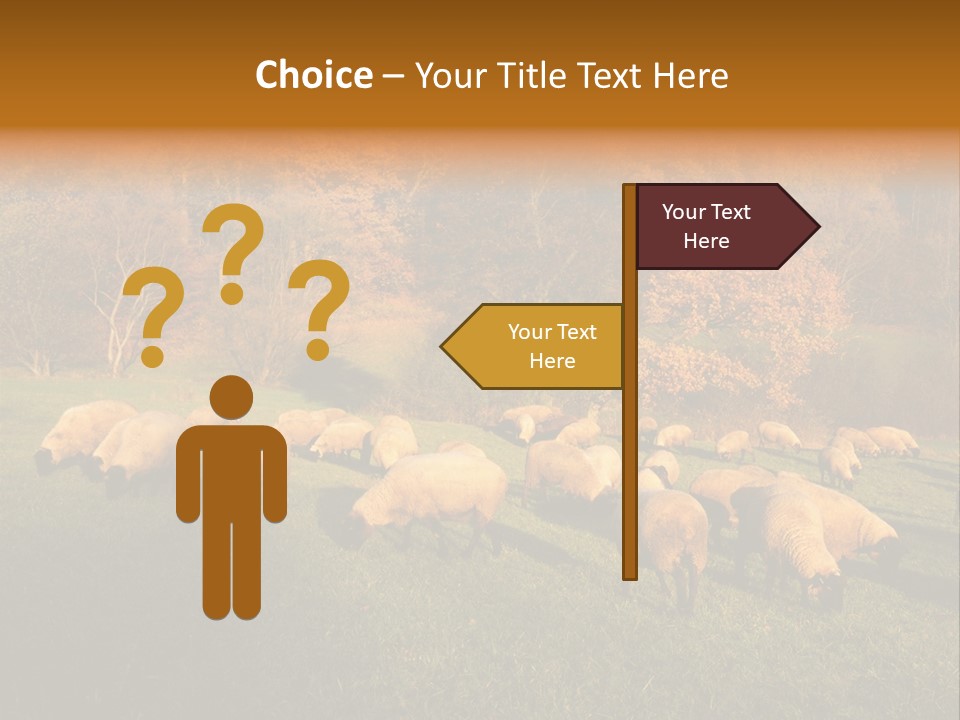 Tree Sheep Farm PowerPoint Template