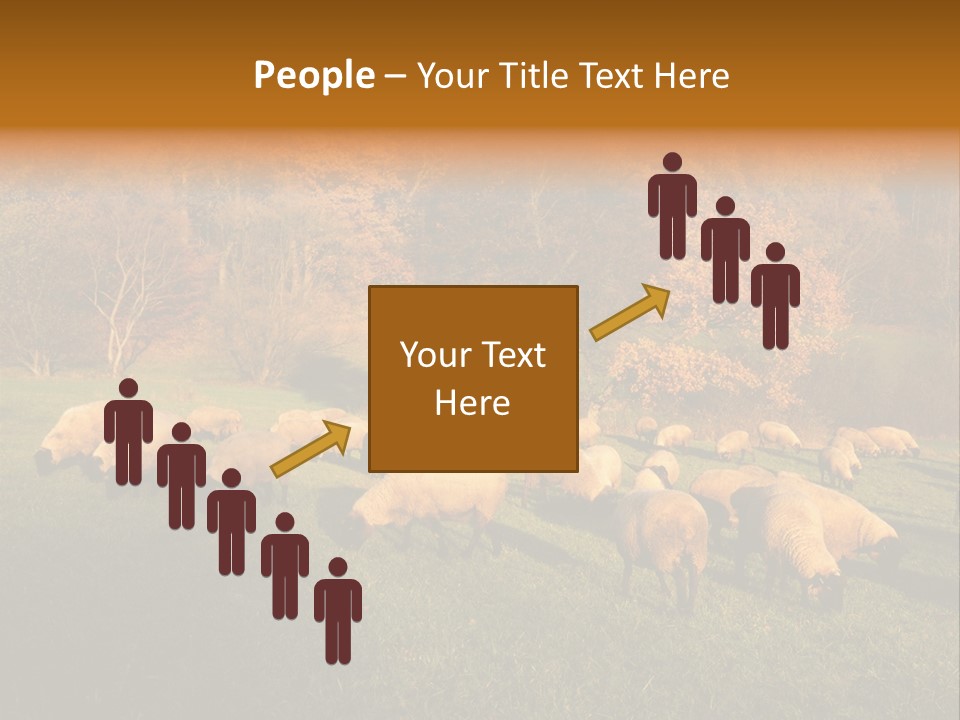 Tree Sheep Farm PowerPoint Template